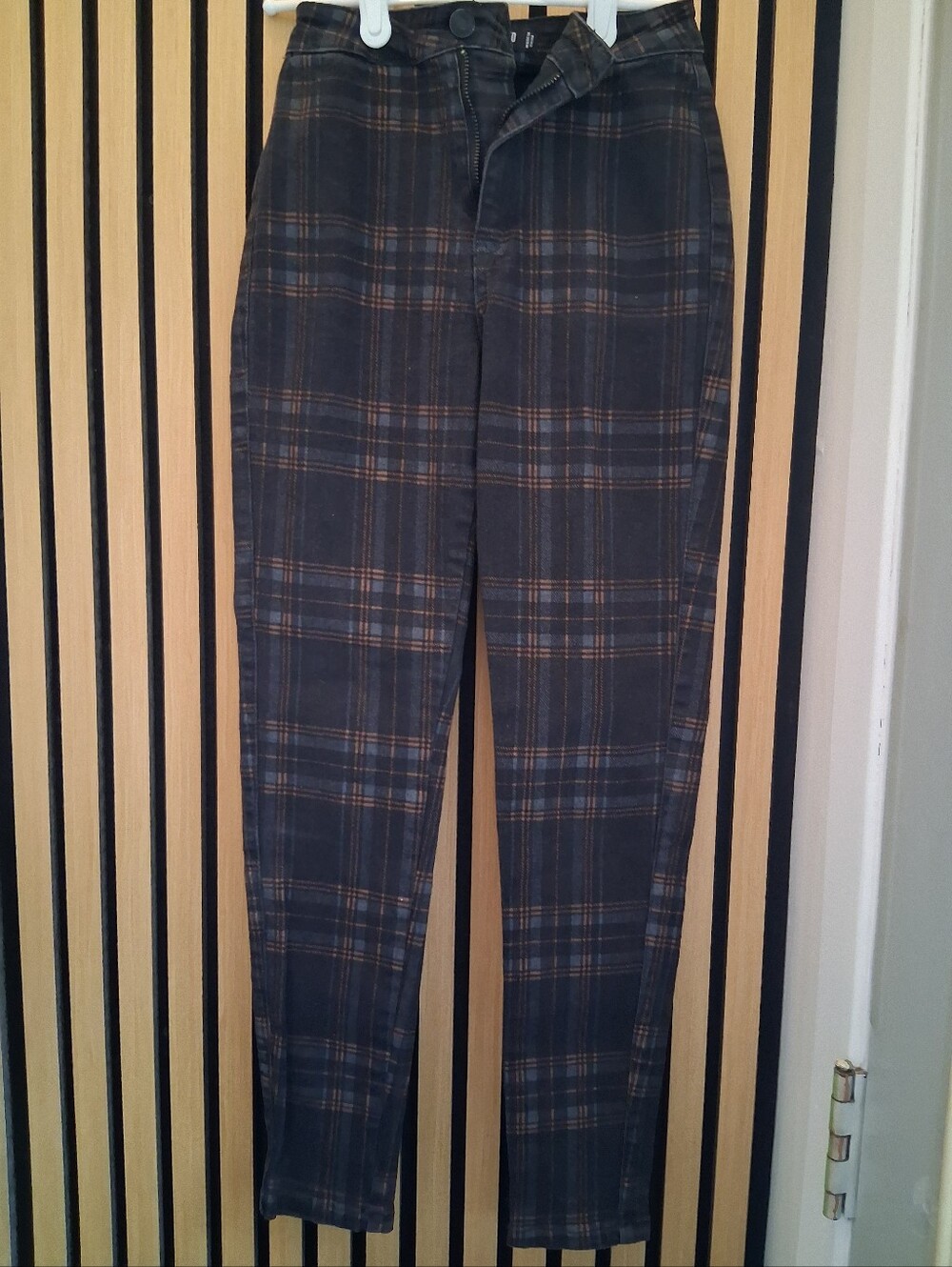 Missguided Plus Green Plaid Chinos